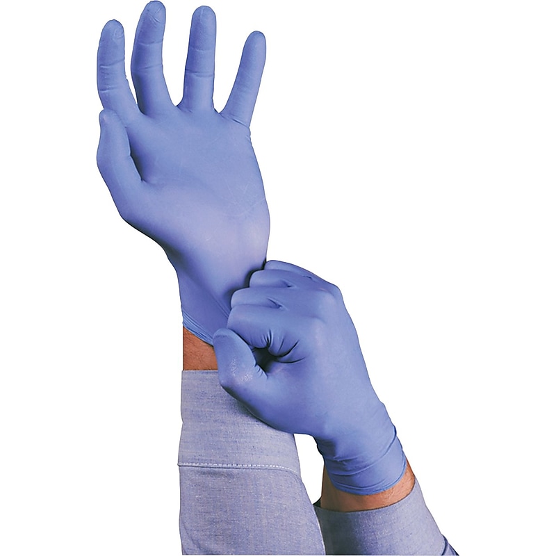 Ansell® Touch N Tuff® Disposable Nitrile Gloves, Blue, Medium, 100/BX (012-92-575-M) image 1