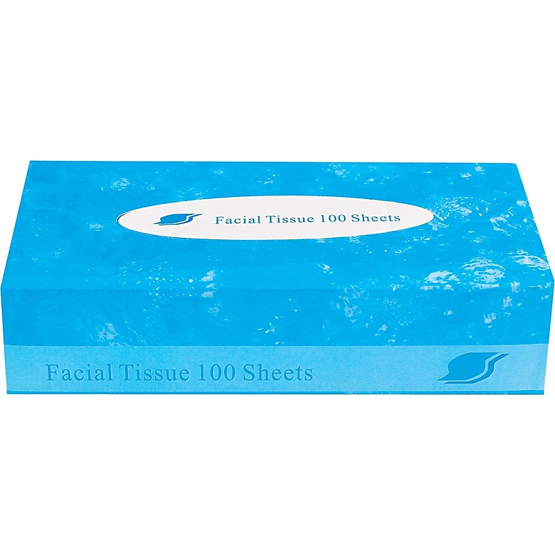 Gen Facial Tissue, 2-ply, 100 Tissues/Box, 30 Boxes/Pack (GERFACIAL30100) image 1