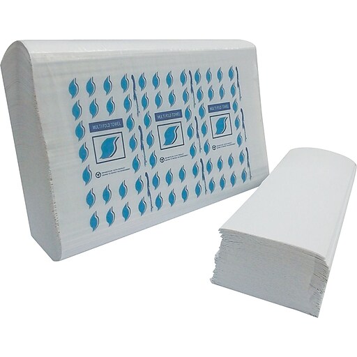 Shop Staples for MultiFold Paper Towels, 1Ply, White