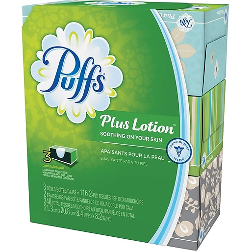 Plus Lotion Facial Tissue, White, 2-Ply, 116/Bx at Staples