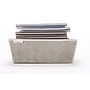 The Macbeth Collection Small Polypropylene Storage Bin, 5" x 10.5"x 14.5", Solid Tan (25429-FEJ-ST)~#|#~s0913262_sc7