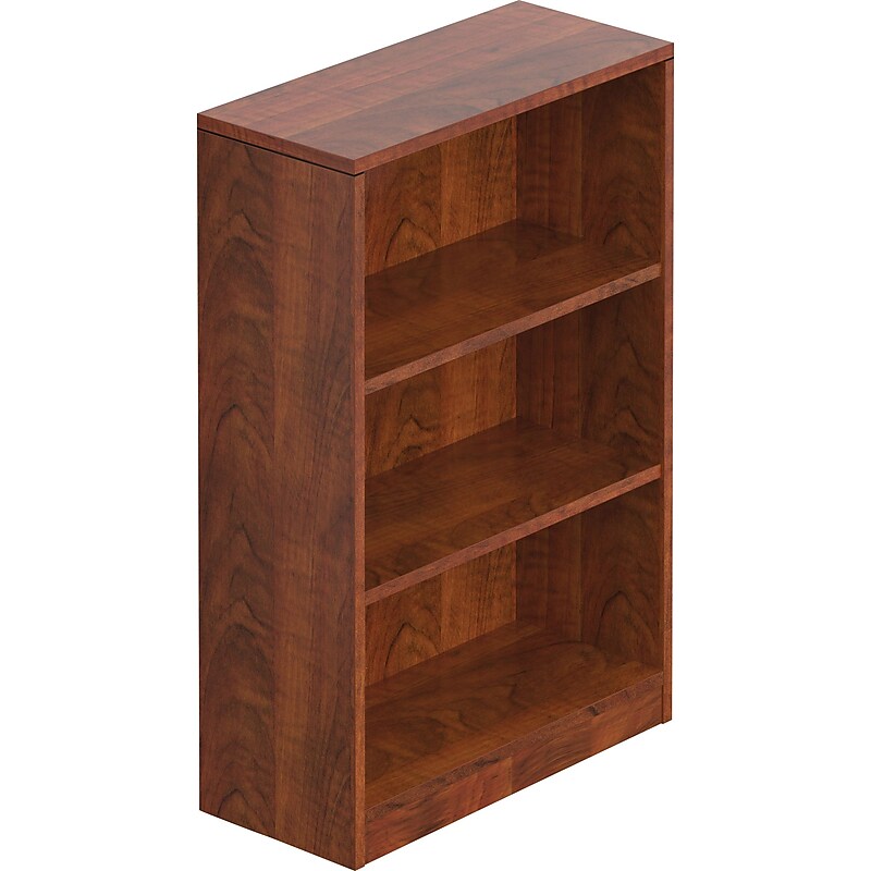 Offices To Go Superior Laminated Bookcase, American Dark Cherry, 3-Shelf, 48"H (TDSL48BC-ADC) image 1