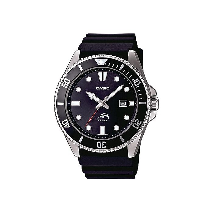 Casio® MDV106-1AV Men's Analog Duro 200M Dive Wrist Watch, Silver