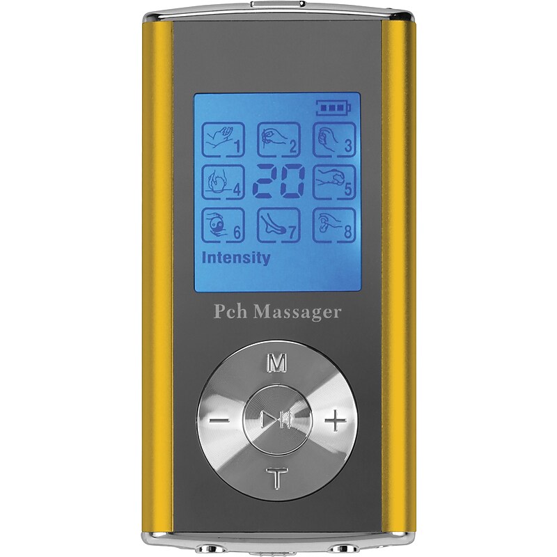 PCH Digital Pulse Massager, Gold image 1