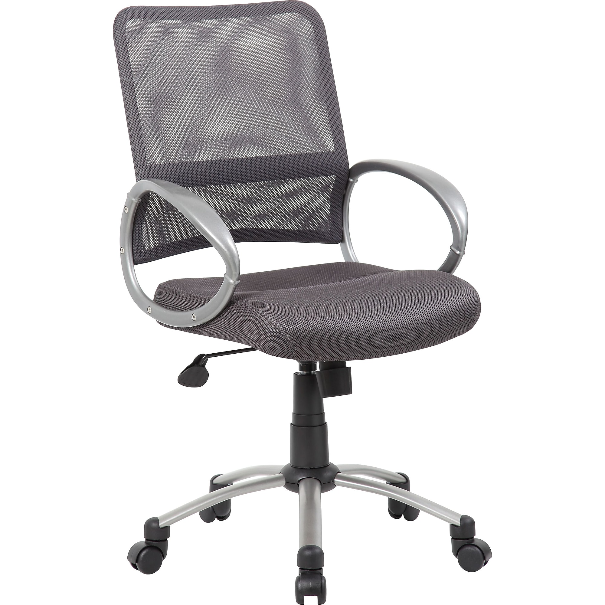 Boss Office Products Ergonomic Mesh Swivel Task Chair, Gray/Silver (B6416-CG) Sansujyuku sansujyuku.com