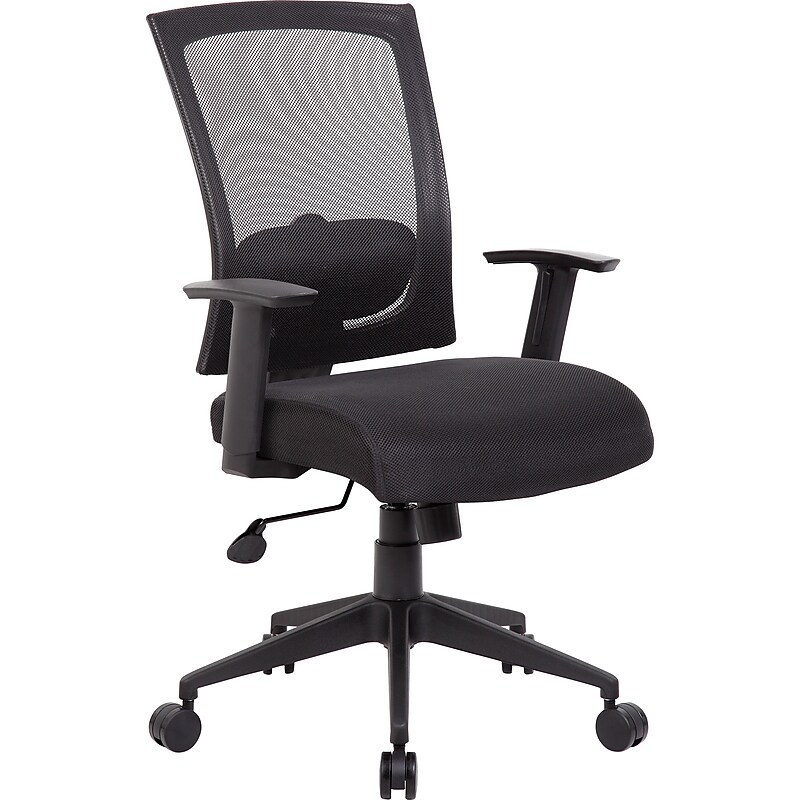 Boss Mesh Back Task Chair, Black (B6706-BK) image 1