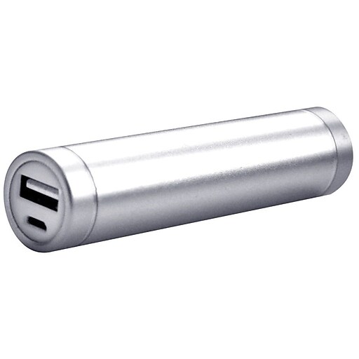 iPM Portable USB 2600mAh Universal Flash Charger, Silver, 2/Pack at Staples