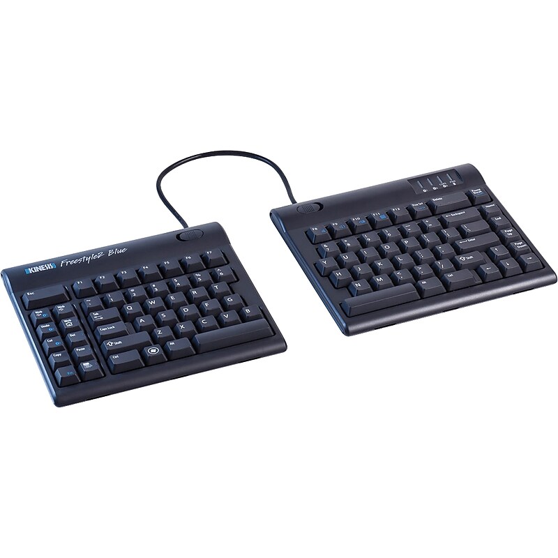 Kinesis Freestyle2 Blue for Multichannel for PC Wireless Keyboard, Black (KB800PB-BT) image 1