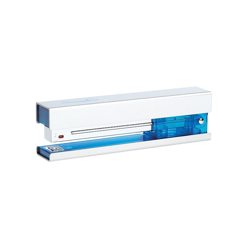 Swingline® Metal Fashion Stapler, 20 Sheet Capacity, Chrome/Blue (87830) image 1