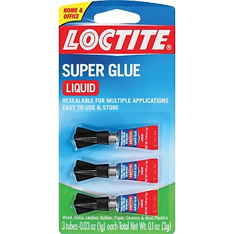 Loctite Liquid Super Glue, 1 oz., 3/Pack (1710908)