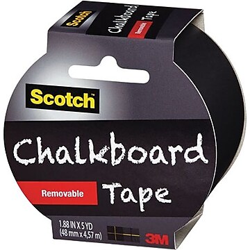 Scotch™ Chalkboard Tape, 1.88" x 5 yds., Black (1905R-CB-BLK)