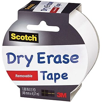 Scotch™ Dry EraseTape, 1.88" x 5 yds. (1905R-DE-WHT)