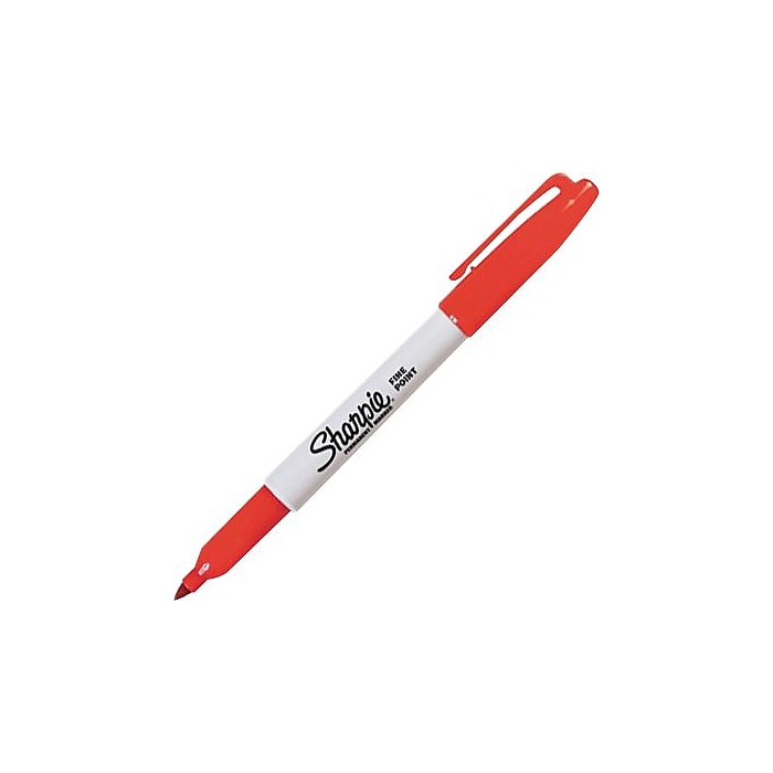 Sharpie Permanent Markers, Fine Tip, Red, 36/Pack (1920937