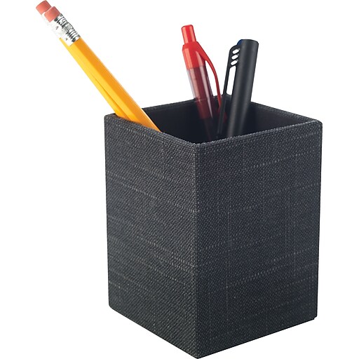 Staples Cloth Pencil Cup, Charcoal at Staples