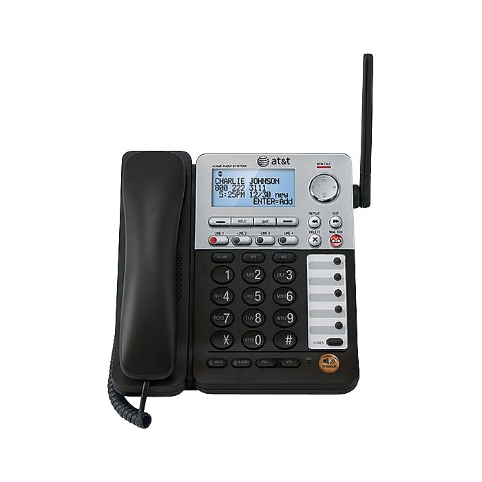 AT&T SynJ 4-Line Corded Phone (SB67148) | Staples