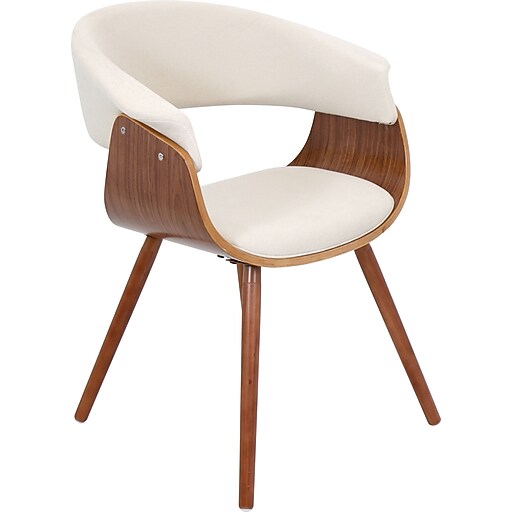 Shop Staples for Lumisource Vintage Mod Accent Chair, Walnut Wood