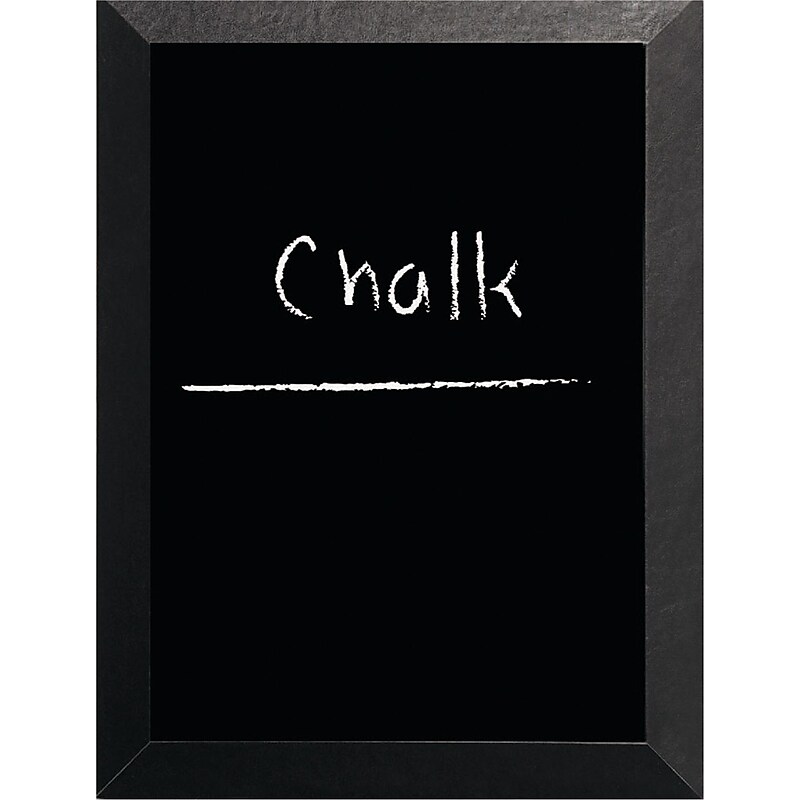 MasterVision Kamashi Chalk Board, 36" x 24", Black Frame image 1