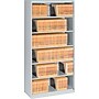 Tennsco Open Fixed Shelf Lateral File, 75.25"H x 36"W x 16.5"D, 6-Shelf, Light Gray (TNNFS360LGY)~#|#~6D292A3B-A2B9-45A1-BC7E424B194EDA42_sc7