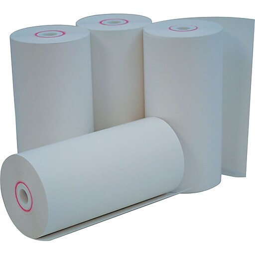 Staples Handheld/Mobile Printer Thermal Paper Rolls, INTERMEC PB40, PB41,  PW40, 1-Ply, 4 3/8 x 115', 50/Carton (3117)