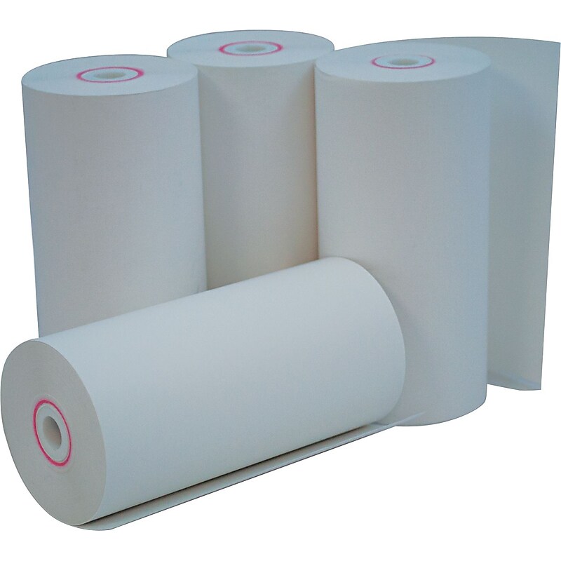 Staples Handheld/Mobile Printer Thermal Paper Rolls, INTERMEC PB40, PB41, PW40, 1-Ply, 4 3/8" x 115', 50/Carton (3117) image 1