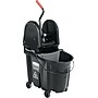 Rubbermaid WaveBrake® 2.0 Janitorial Down-Press Bucket and Wringer, 35 Quart, Black (1863898)~#|#~s0924957_sc7