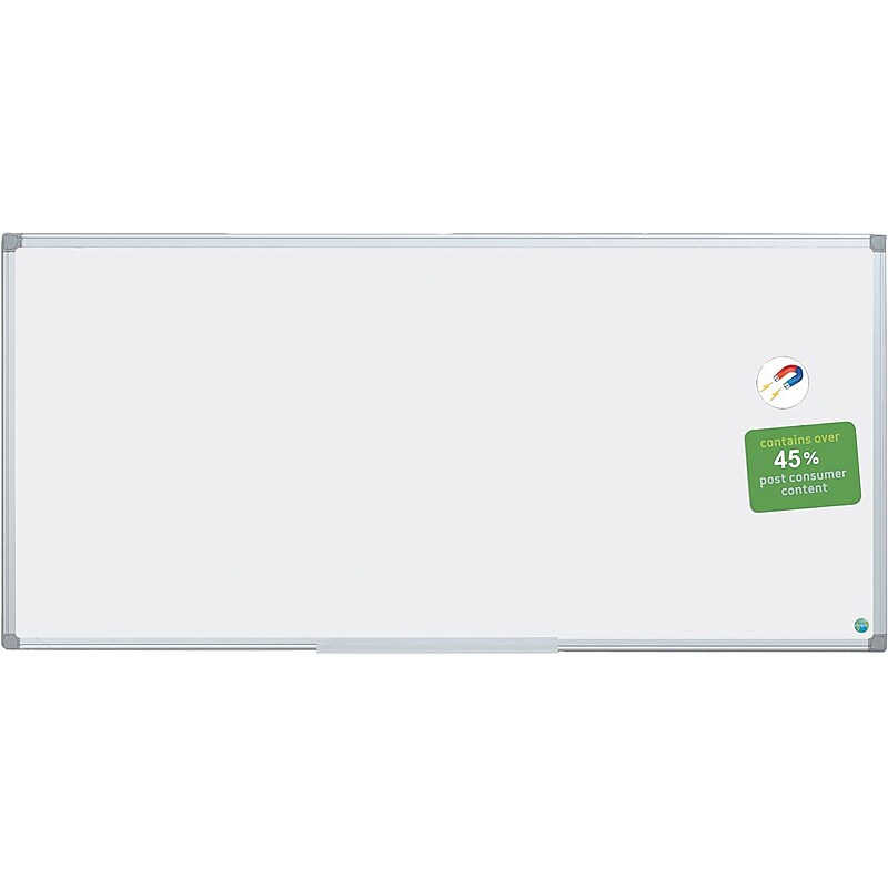 MasterVision Earth Gold Ultra Magnetic Dry Erase Boards, White, 48" X 96" X 3/4" (BVCMA2107790) image 1