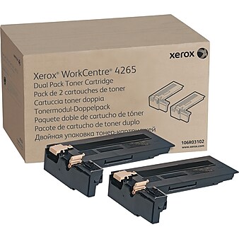 Xerox 106R03102 Black Extra High Yield Toner Cartridge, 2/Pack