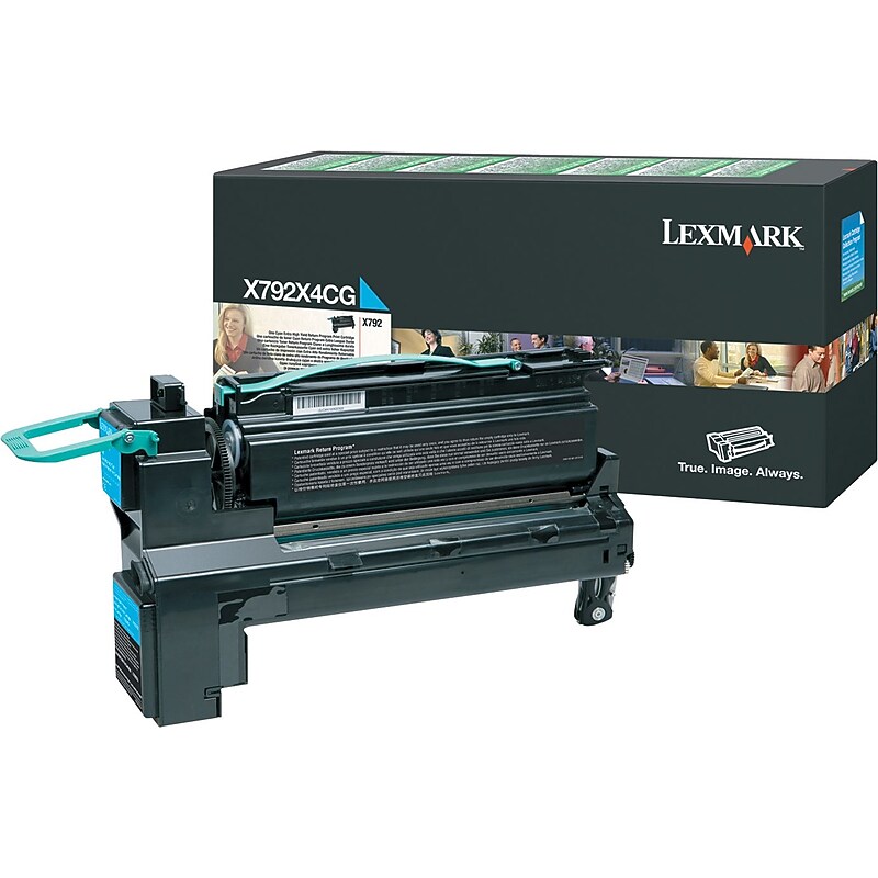Lexmark X792X4CG Cyan Extra High Yield Toner Cartridge image 1