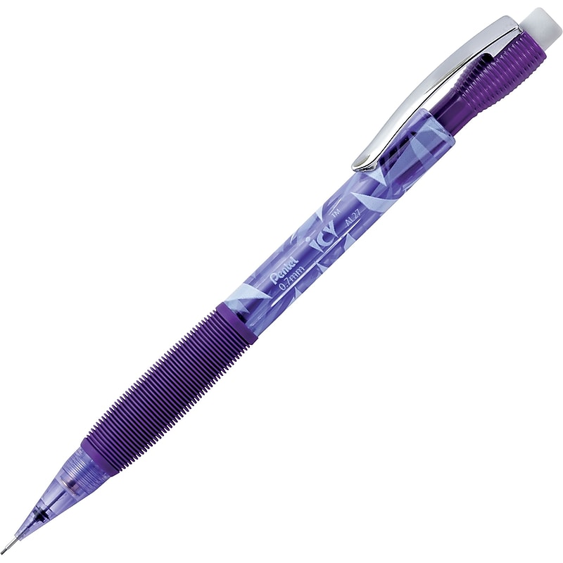 Pentel Icy Mechanical Pencil, 0.7mm, #2 Soft Lead, Dozen (AL27TV) image 1