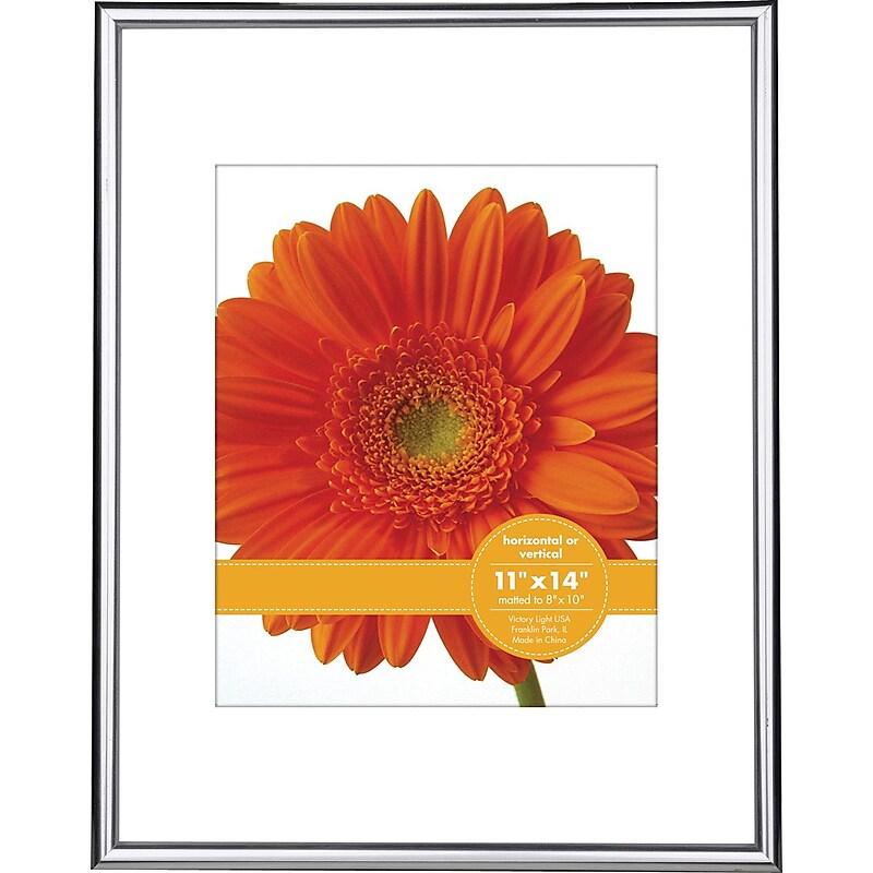 V-Light 11" x 14" Poster Frame, Silver (VF2001B.1114S) image 1