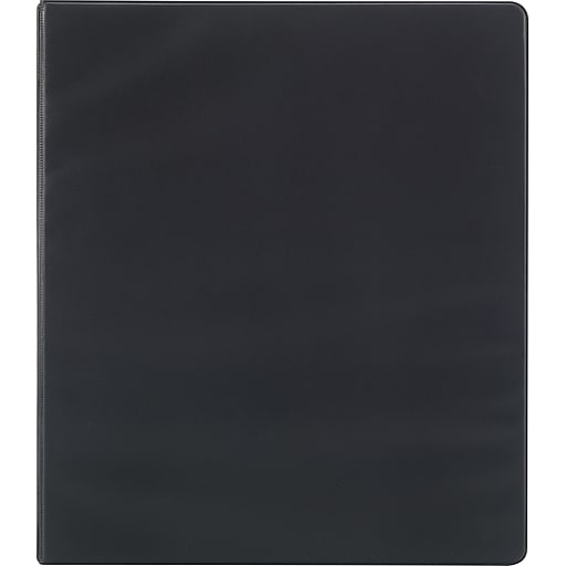 Simply 3Inch Round 3Ring Binder, Black (26596) Staples