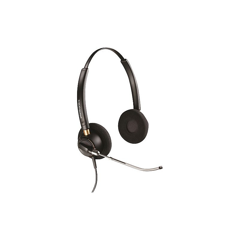 Poly EncorePro 520V Wired Noise Canceling USB-A Bluetooth Stereo Phone & Computer Headset, Black  (783P8AA#ABA) image 1