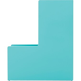 Poppin Aqua Magazine Plastic File Box