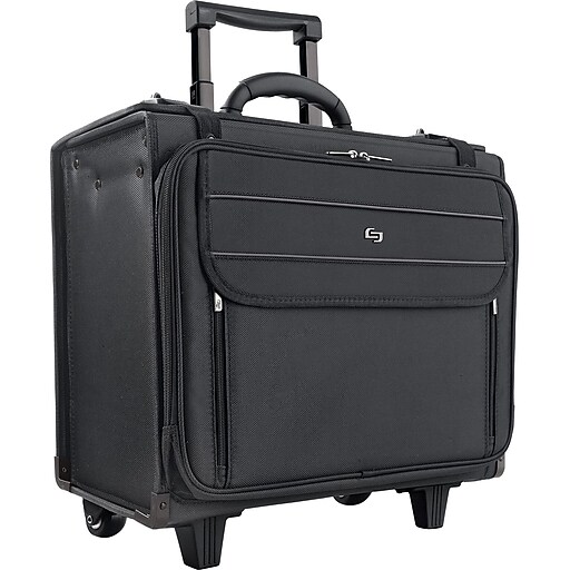 Solo Classic Rolling Catalog Laptop Case, Black (B1514) Staples