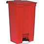 Rubbermaid Polyethylene Step Trash Can, Red, 23 gal. (FG614600RED)~#|#~s0928755_sc7