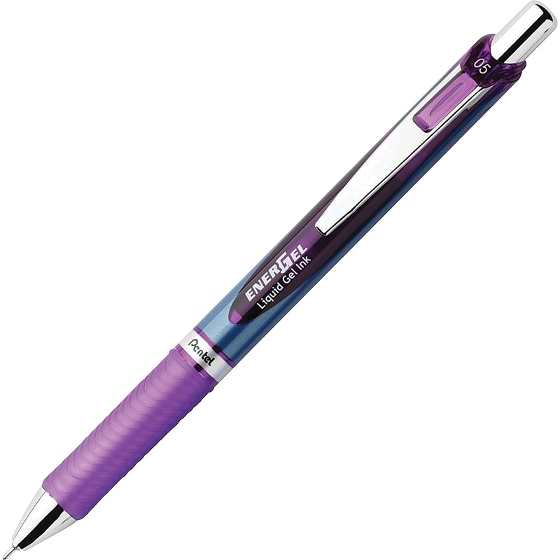 Pentel EnerGel Deluxe RTX Liquid Gel Pen, Fine Point, 0.5mm, Violet Ink (PENBLN75V) image 1