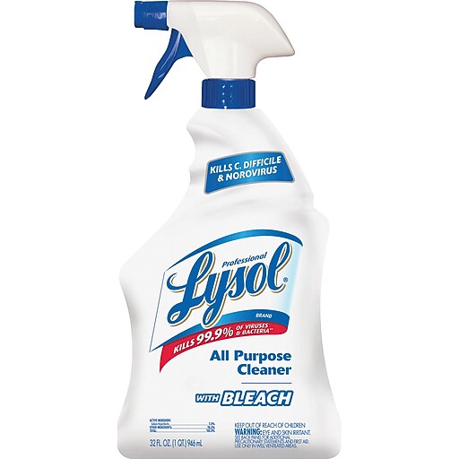 Lysol Bleach Trigger Cleaner, Liquid Solution, 32 fl. oz. (1 quart