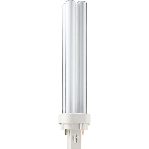 Philips Compact Fluorescent PLC Lamp, 26 Watts, 2Pin, Neutral White