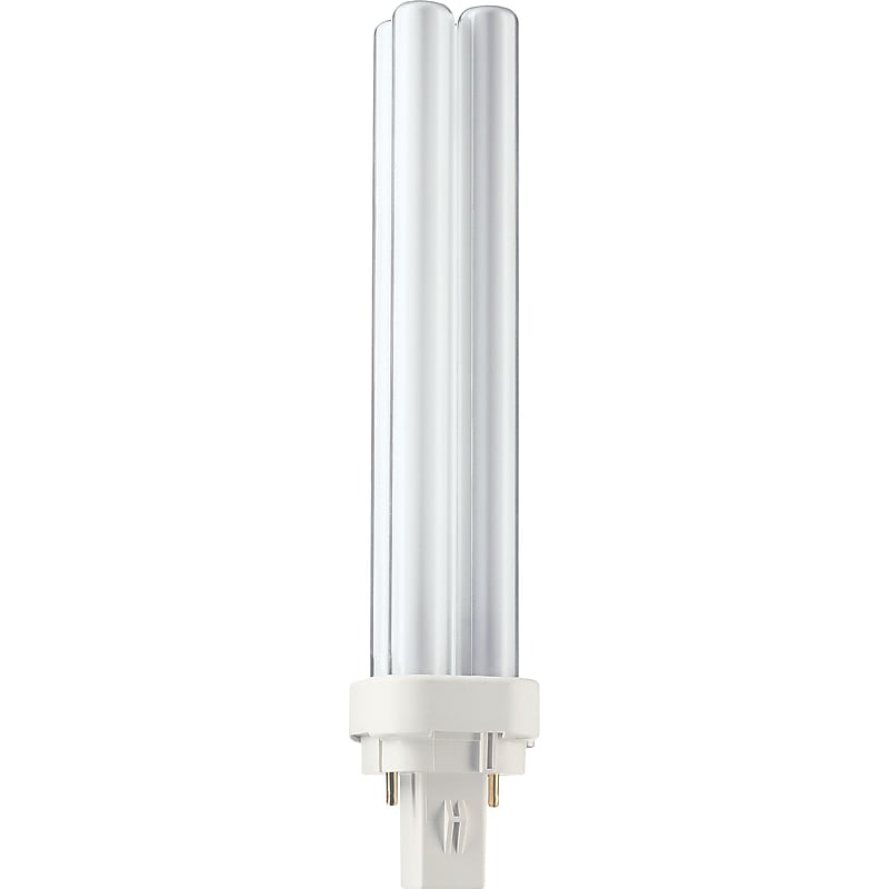 Philips Compact Fluorescent PL-C Lamp, 26 Watts, 2-Pin, Neutral White, 10PK image 1