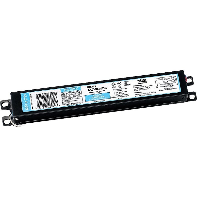 Philips Centium Electronic Ballast for T8 Linear Lamps, 3 Lamp, 10PK image 1