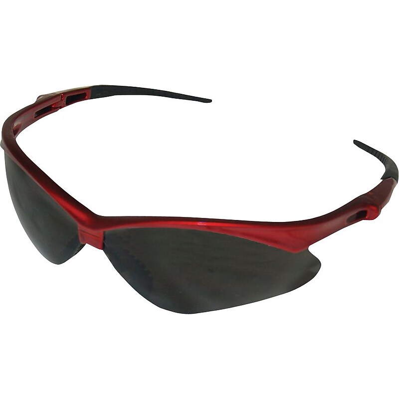 KleenGuard Nemesis Safety Eyewear, Polycarbonate, Smoke, Red (22611) image 1