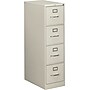HON 510 Series 4-Drawer Vertical File Cabinet, Letter Size, Lockable, 51.97"H x 15"W x 25"D, Light Gray (H514.P.Q)~#|#~s0932554_sc7