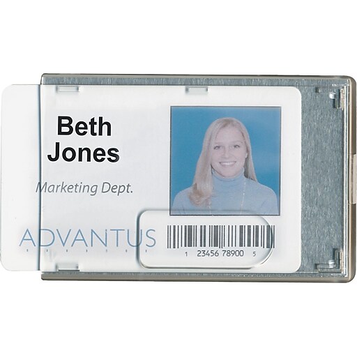 Shop Staples for Rigid TwoBadge Blocking Smart Card Holder, 3 3/8 x 2