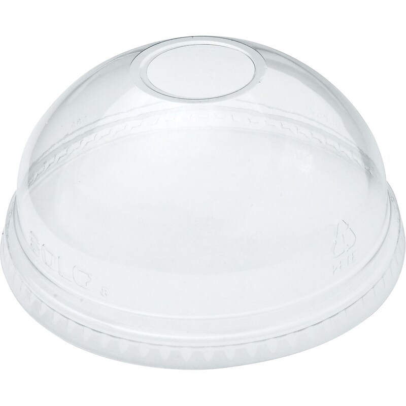 Dart® Dome Plastic Cold Cup Lids, 16 oz., Clear, 1000/Carton (DLR626) image 1