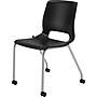 HON Motivate Stacking Chair, Onyx Shell, Textured Platinum Frame, 2 per Carton~#|#~s0935690_sc7