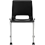 HON Motivate Stacking Chair, Onyx Shell, Textured Platinum Frame, 2 per Carton~#|#~s0935691_sc7