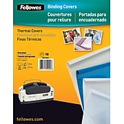 Fellowes Presentation Cover, 8.5" x 11.7", White, 10/Pack (52220)