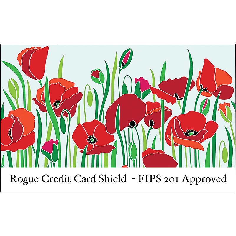 Rogue WalletGuard RFID Travel Wallet, Red (WALRFIDPKGPOPPY) image 1