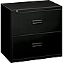 HON Lateral File, 2 Drawers, Molded Pull, 36"W, Black Finish (BSX482LP)~#|#~s0939586_sc7