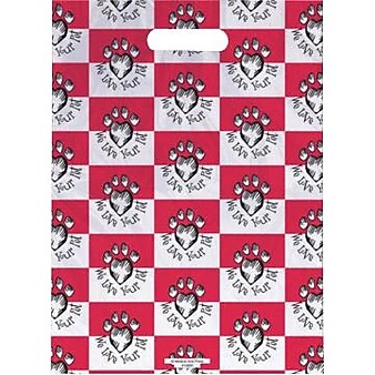 Jumbo Scatter-Print Supply Bags, Paw Prints